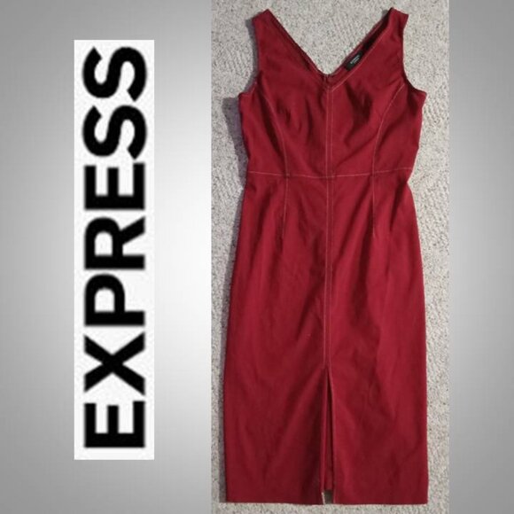 Express Dresses & Skirts - Express  stretch red dress size 7/8 #